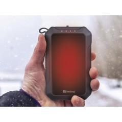 "Savner du varme hænder og ekstra strøm? Sandberg Hand Warmer Powerbank 10000 | Produktnr. 420-65"